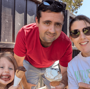 Ice cream selfie