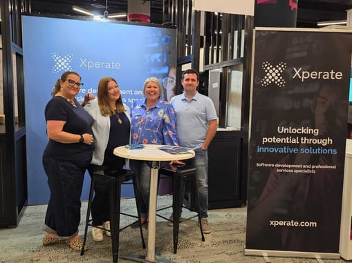 Team at stand
