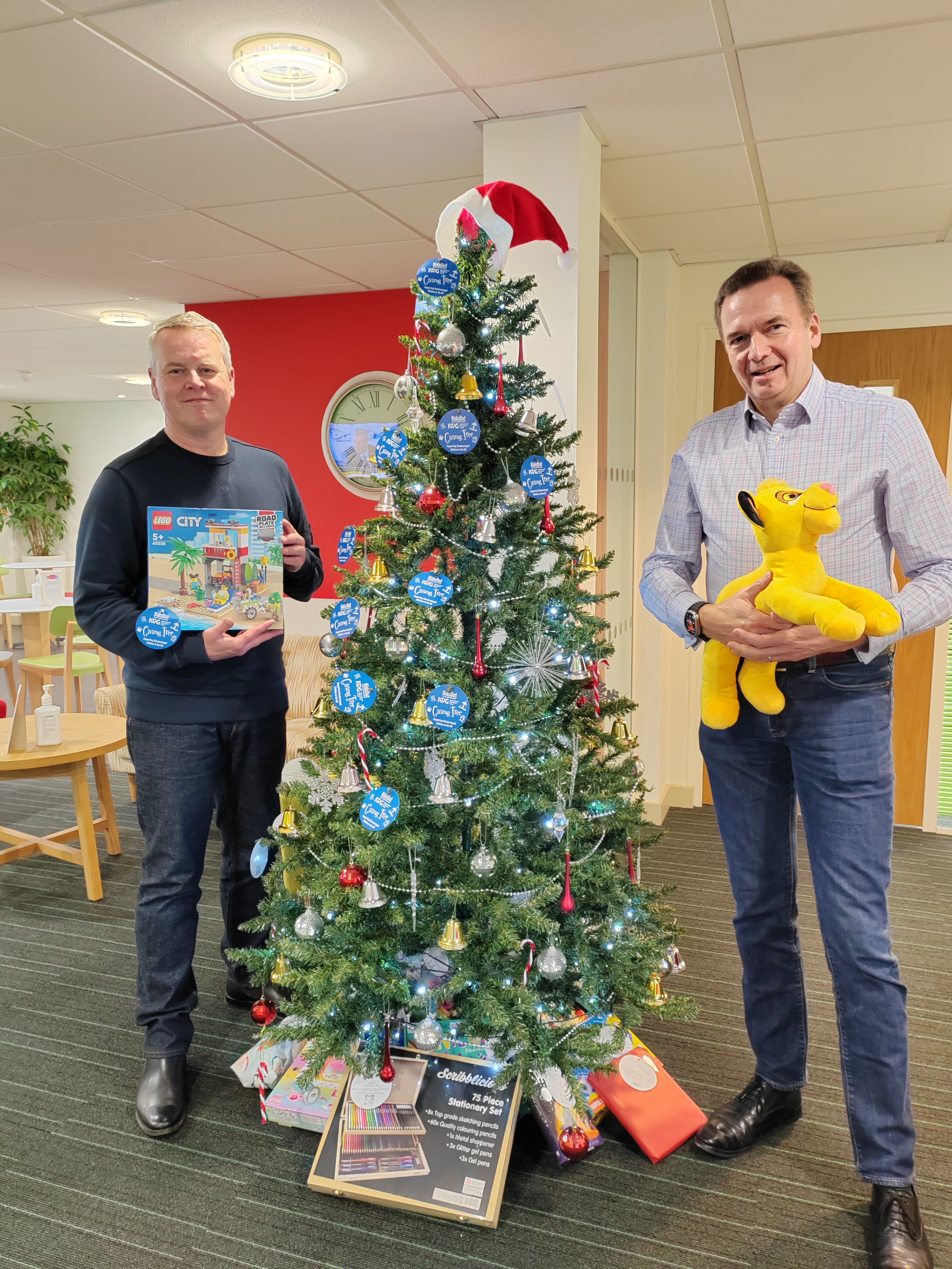 Simon Hill and Stuart Hatt with our toy donations